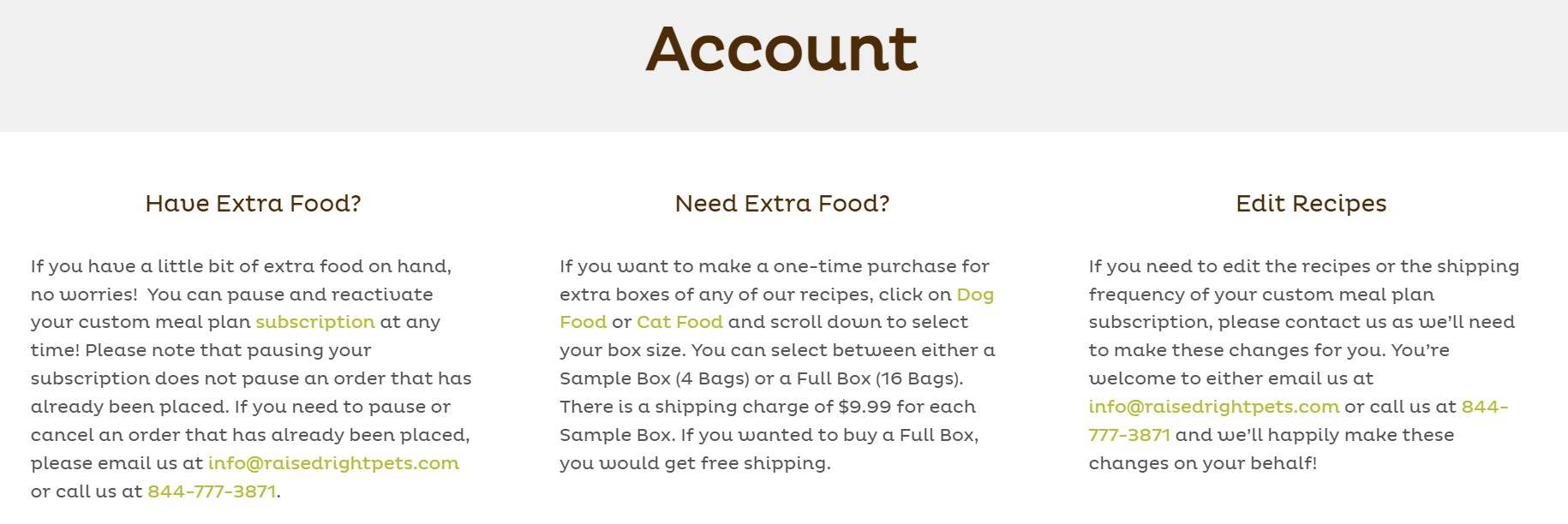 Account mgmt raised right