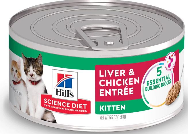 Hill's Science Diet Kitten Liver & Chicken Entree Canned Cat Food